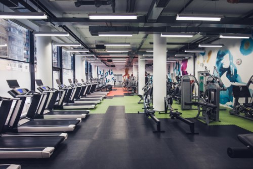 Interior of gym