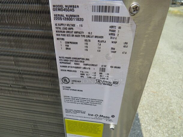One Ice O Matic Ice Head. Model# GEM0450AS. 115 Volt. 21X24X27 - Image 3 of 3