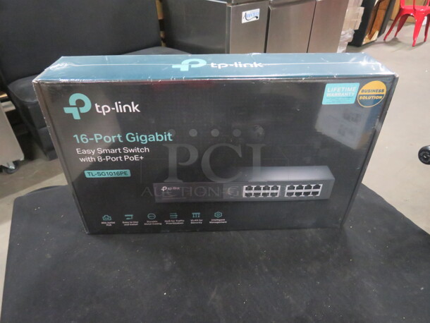 One NEW TP Link 16 Port Gigabit. - Image 1 of 1