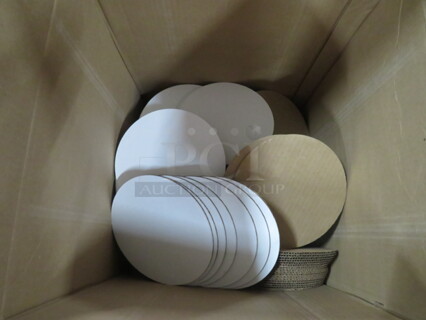 One Lot Of 8 Inch Cardboard Pizza Circles.