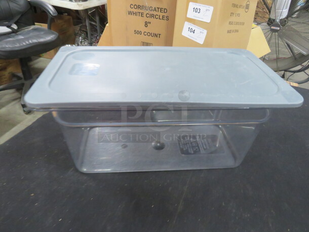 1/3 Size 6 Inch Deep Food Storage Container With Lid. 2XBID - Image 2 of 2