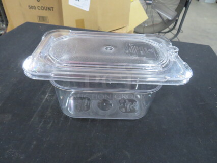 1/9 Size Food Storage Container With Lids. 3XBID