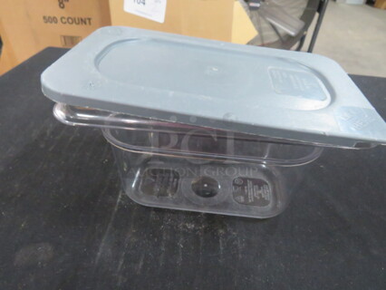 1/9 Size Food Storage Container With Lids. 3XBID