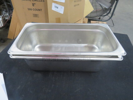 1/3 Size 4 Inch Deep Hotel Pan. 2XBID