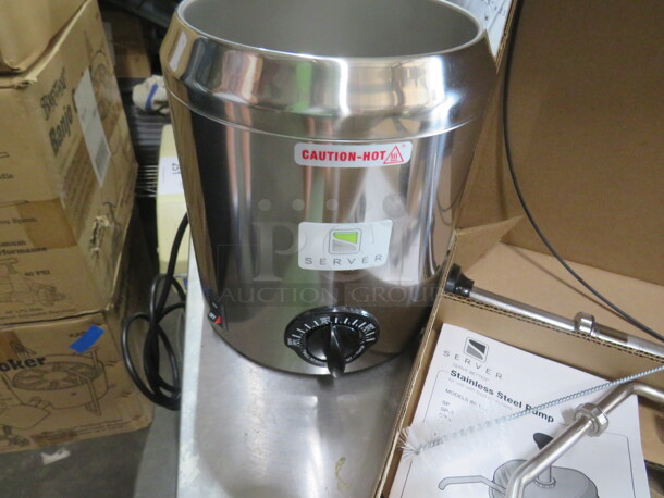One NEW Server Countertop Warmer/Dispenser. 120 Volt. 500 Watt. Model# FSP. $406.99. - Image 3 of 5