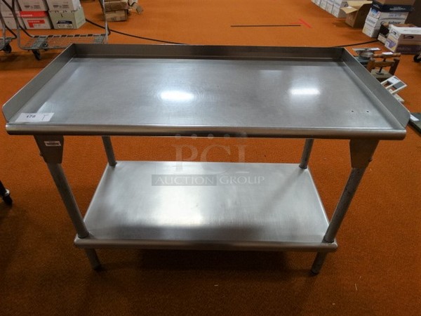 Stainless Steel Table w/ Undershelf. 48x24x37.5. (Gym)