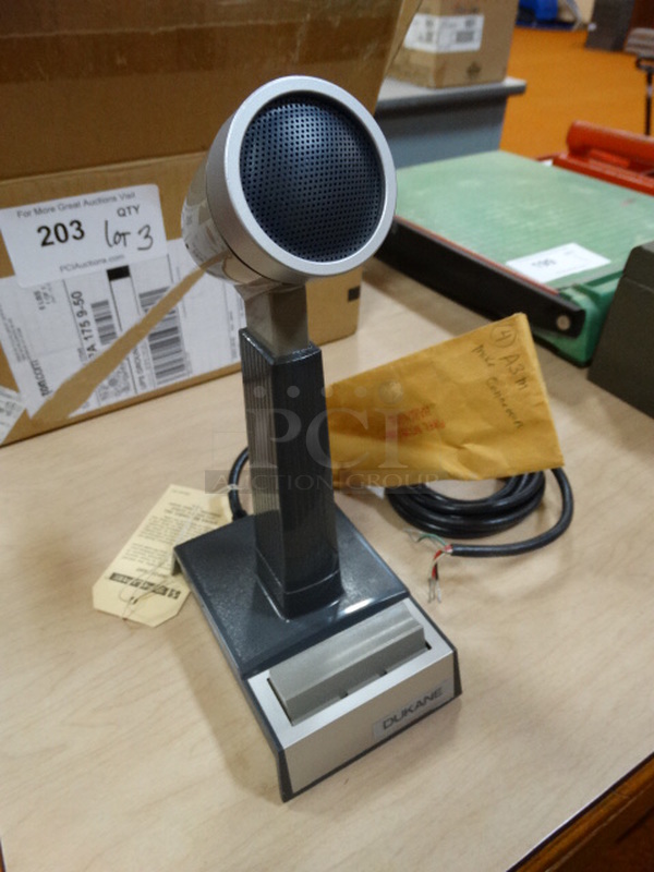 Dukane Shure Model 450 Controlled Magnetic Microphone. 4x6x11. (Gym)