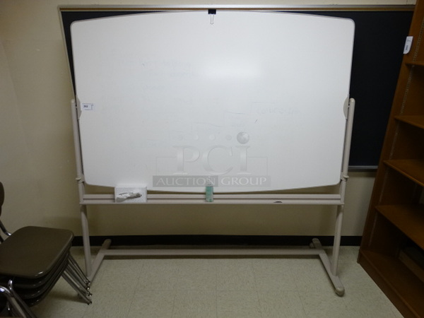 White Board on Stand. 76x24x74. (Downstairs Room 6)