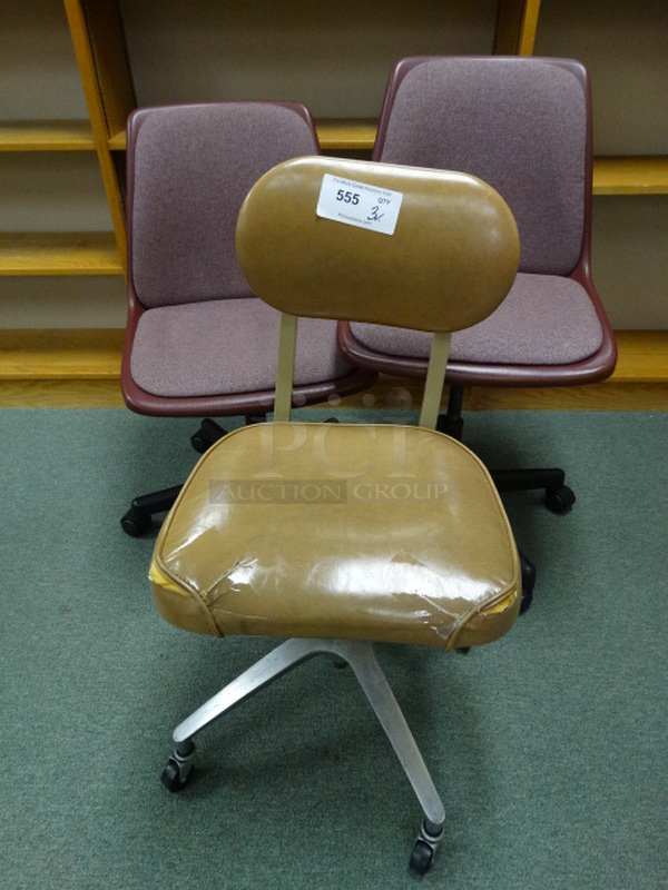 3 Various Chairs. 3 Times Your Bid! (Library)
