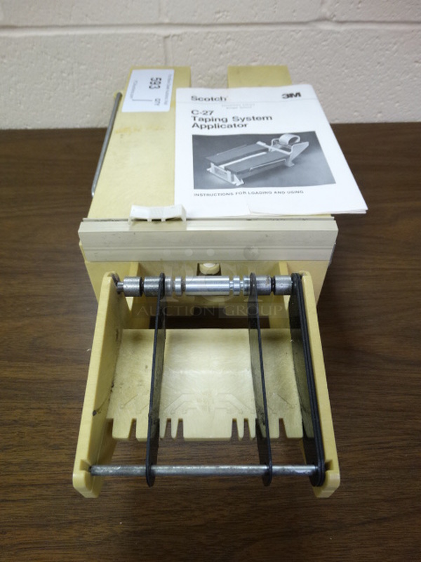 3M Scotch Model C-27 Countertop Taping System Applicator. 8x19x6. (Library: Back Right Room)