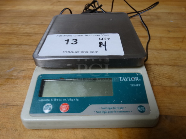 Taylor Model TE10FT Commercial Countertop 11 Pound Capacity Food Portioning Scale. 6x8x2
