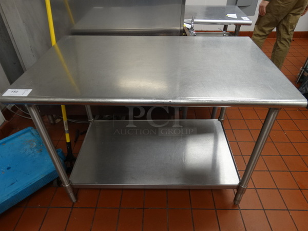 Eagle Stainless Steel Commercial Table w/ Stainless Steel Undershelf. 48x30x36