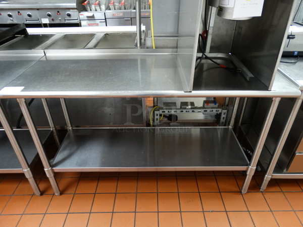 Eagle Stainless Steel Commercial Table w/ Stainless Steel Undershelf. 60x24x35