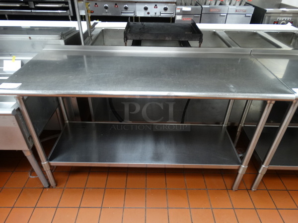 Eagle Stainless Steel Commercial Table w/ Stainless Steel Undershelf. 60x24x35