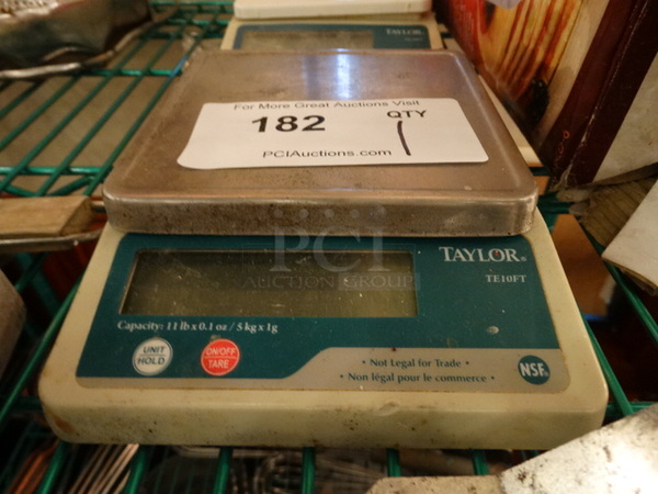 Taylor Model TE10FT Countertop Food Portioning Scale. 6x8x2