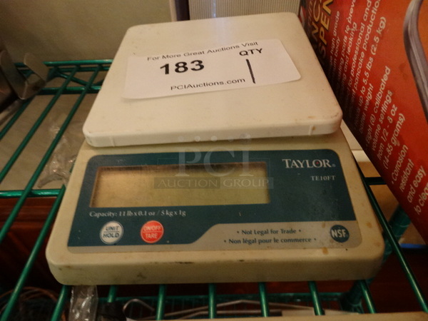 Taylor Model TE10FT Countertop Food Portioning Scale. 6x8x2
