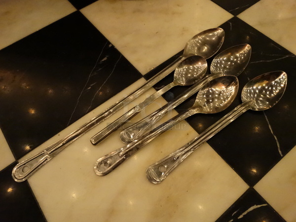 5 Metal Serving Spoons. Includes 13