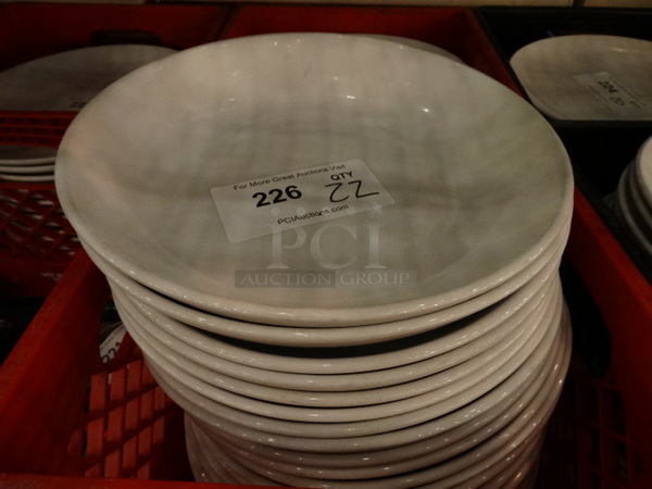 2 White Ceramic Pasta Plates. 10.5x105.x2. 22 Times Your Bid!