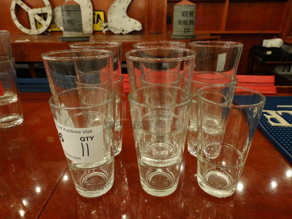 11 Beverage Glasses. 3x3x5.5. 11 Times Your Bid!