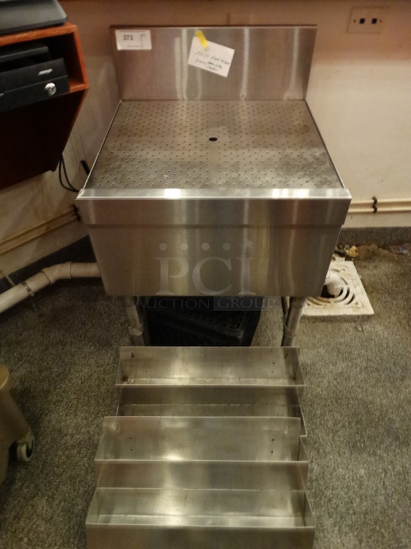 Eagle Stainless Steel Commercial Drainboard w/ Two Dual Speedwells. 24x24x36