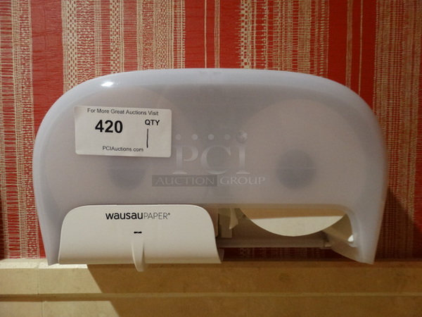 Wausau Paper Poly Wall Mount Toilet Paper Dispenser. 16x6x9