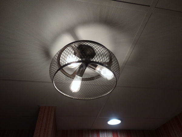 Ceiling Light Fixture. Buyer Must Remove. 