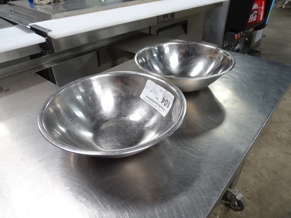 2 Times Your Bid. 2 Stainless Steel Mixing Bowls. 