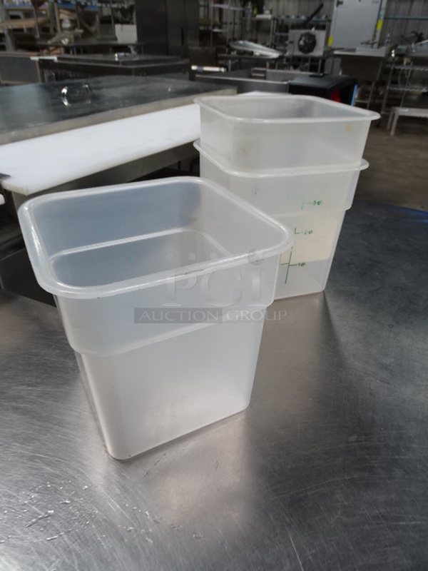3 Times Your Bid. 3 Plastic Food Containers. 