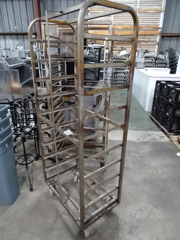 Aluminum Speed Pan Rack On Commercial Casters. 