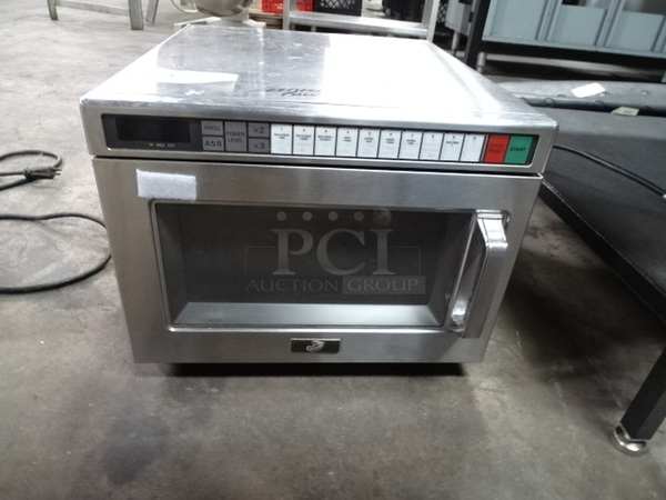 Stainless Steel Commercial Microwave. 