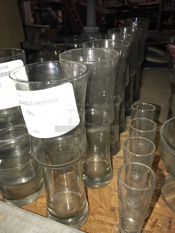 Seven Glass Vases