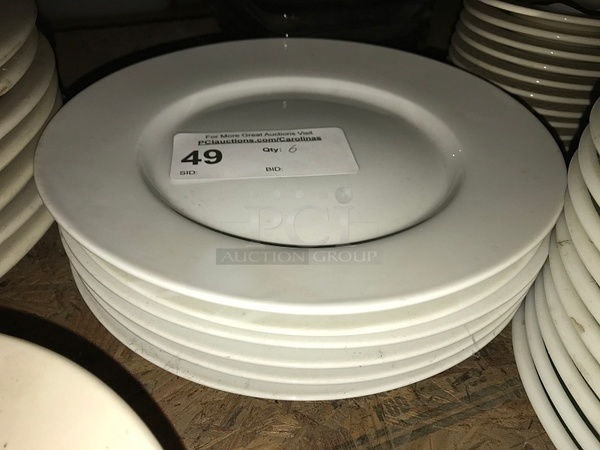 Half Dozen Porcelain Dinner Plates