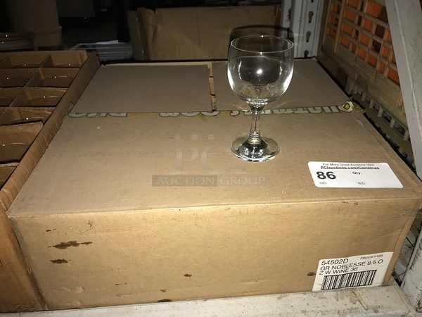 Case of 36 NEW 8.5 oz Wine Glasses