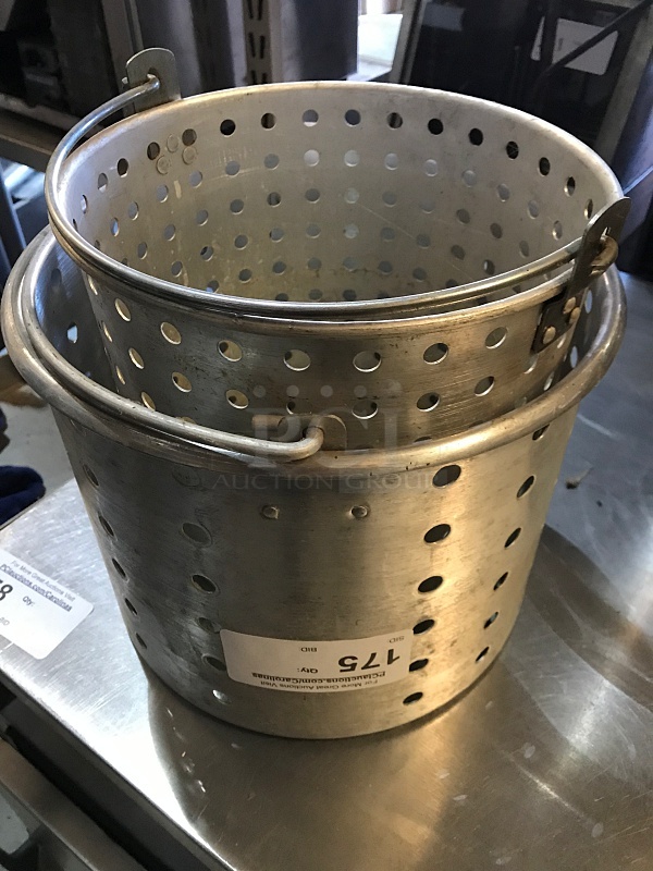 Two Aluminum Colander Pots