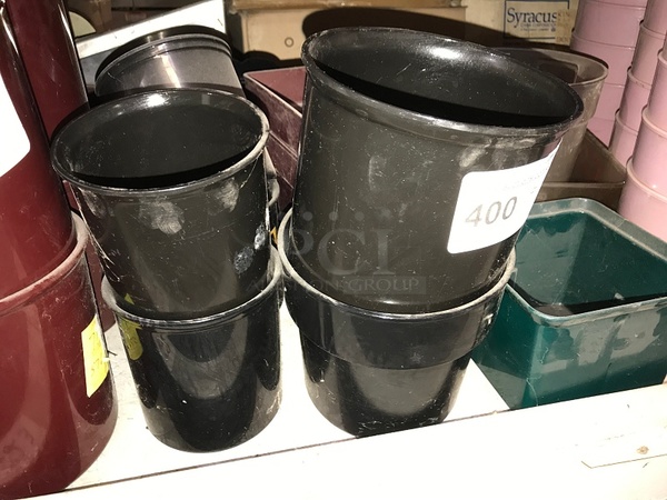 Black Salad Bar Containers