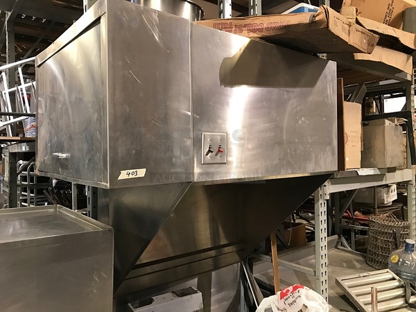 Self Contained 4' Kitchen Grease Hood on Stand (no need to hang from the ceiling), Perfect for Food Truck, Includes Ansul Suppression System, Filters & Lights