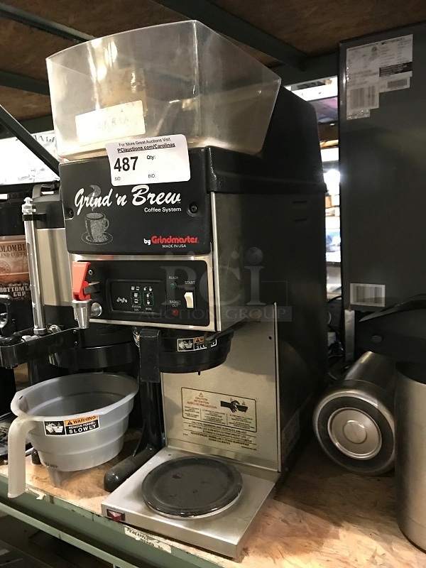Grindmaster Grind & Brew Coffee System, 115v 1ph, Tested & Working!