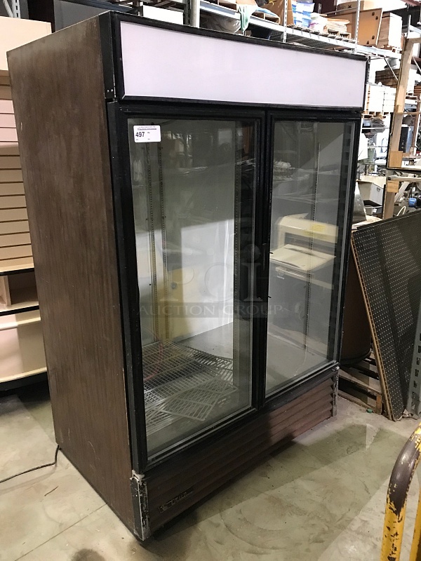 True GDM-60 2 Glass Door Refrigerator, 115v 1ph