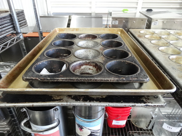3 Metal Muffin Pans. Includes 18x26x1. 3 Times Your Bid!