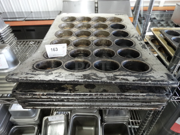 7 Metal 24 Cup Muffin Baking Pans. 18x26x1. 7 Times Your Bid!