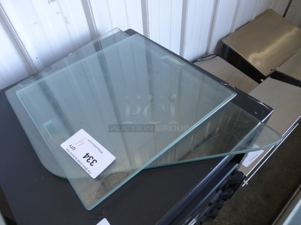 4 Panes of Glass. 14.5x14.5, 23x15. 4 Times Your Bid!