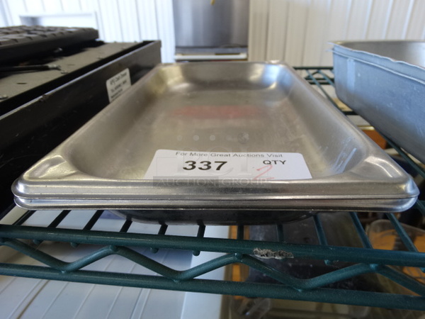 2 Stainless Steel 1/3 Size Drop In Bins. 1/3x1. 2 Times Your Bid!