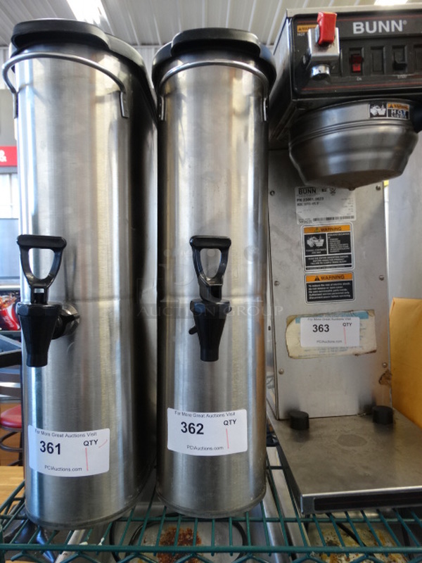 Stainless Steel Commercial Beverage Holder Dispenser w/ Lid. 6x14x22