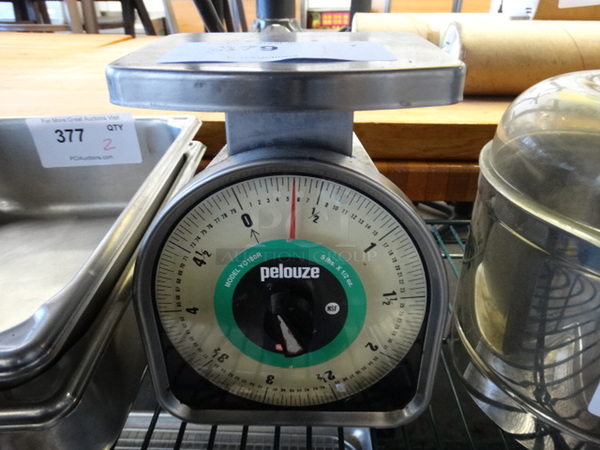 Pelouze Stainless Steel Commercial Countertop Food Portioning Scale. 6.5x6.5x8.5