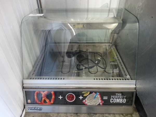 NICE! Roundup Stainless Steel Commercial Countertop Warming Merchandiser. 31x26x23. Cannot Test Due To Plug Style 