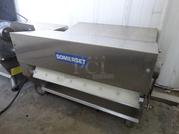 FANTASTIC! Somerset Model CDR-500 Stainless Steel Commercial Countertop Dough Sheeter. 115 Volts, 1 Phase. 26x23x17. Tested and Working!