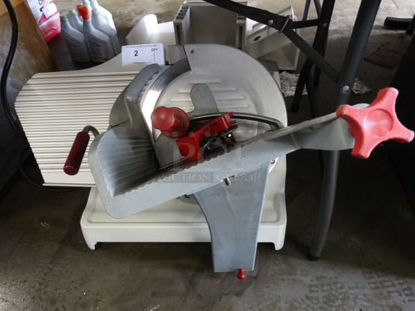 AMAZING! Berkel Model X13A Stainless Steel Commercial Countertop Meat Slicer w/ Blade Sharpener. 120 Volts, 1 Phase. 26x29x25. Tested and Working!