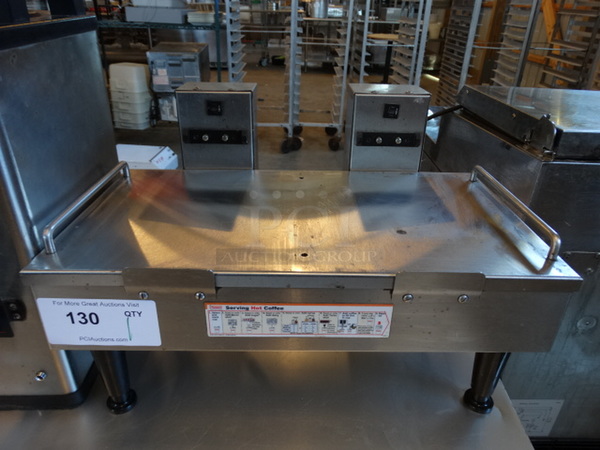 NICE! 2006 Bunn Model 2SH STAND Stainless Steel Commercial Countertop Double Server Stand. 120 Volts, 1 Phase. 19x14x11. Tested and Does Not Power On