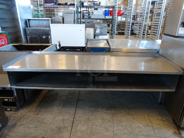 Stainless Steel Commercial 2 Tier Shelf. 64x22x23