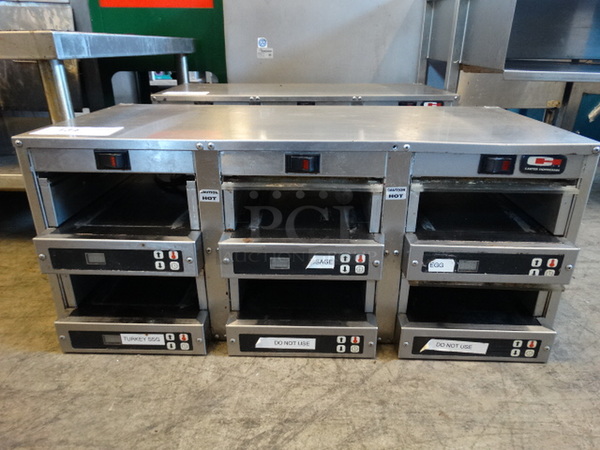 NICE! Carter Hoffmann Stainless Steel Commercial Countertop 6 Slot Dedicated Food Holder. 28x16x12. Tested and Working!